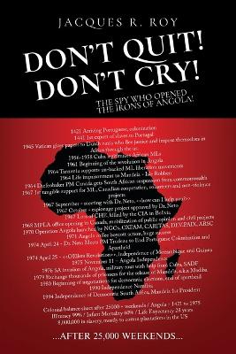 Don't Quit - Don't Cry book