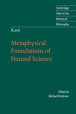 Kant: Metaphysical Foundations of Natural Science by Immanuel Kant