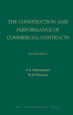 The Construction and Performance of Commercial Contracts book