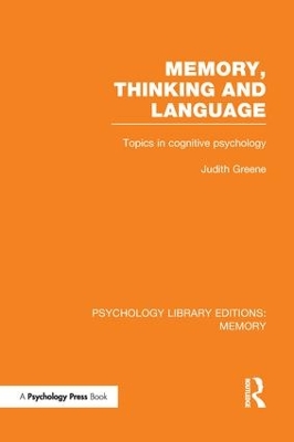 Memory, Thinking and Language book