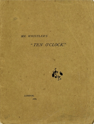 Mr. Whistler's Ten O'Clock book