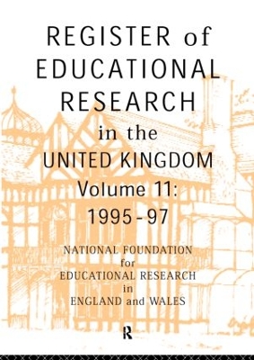 Register of Educational Research in the United Kingdom book