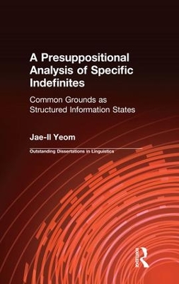 Presuppositional Analysis of Specific Indefinites book