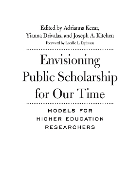 Envisioning Public Scholarship for Our Time book