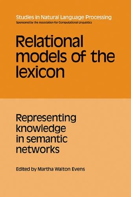 Relational Models of the Lexicon book