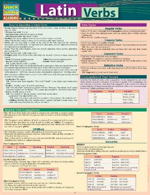 Latin Verbs: QuickStudy Laminated Reference Guide book