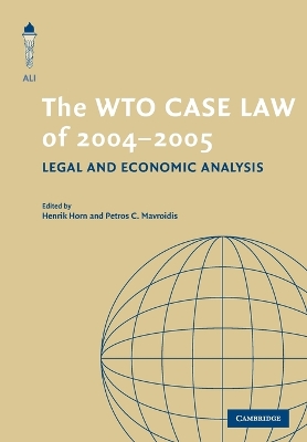 WTO Case Law of 2004-5 book