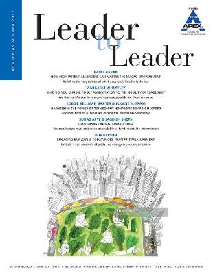 Leader to Leader (LTL), Volume 85, Summer 2017 book