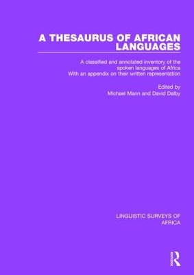 Thesaurus of African Languages by Michael Mann