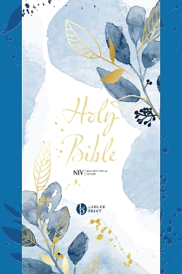 NIV Larger Print Blue Soft-tone Bible with Zip book