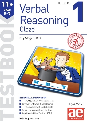 11+ Verbal Reasoning Year 5-7 Cloze Testbook 1 book