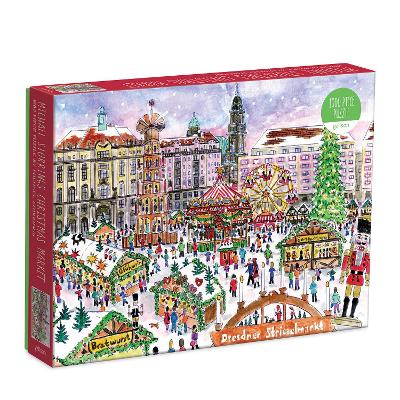Michael Storrings Christmas Market 1000 Piece Puzzle book