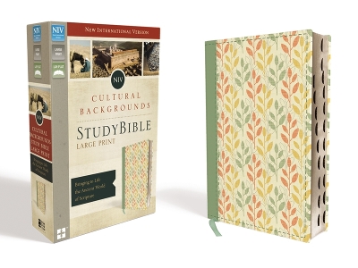 NIV, Cultural Backgrounds Study Bible, Large Print, Leathersoft, Green, Indexed, Red Letter Edition: Bringing to Life the Ancient World of Scripture book