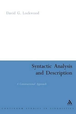 Syntactic Analysis and Description by David Lockwood