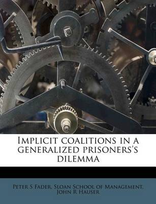 Implicit Coalitions in a Generalized Prisoners's Dilemma book