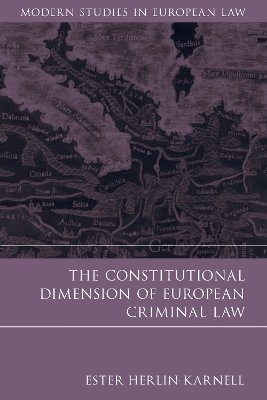 Constitutional Dimension of European Criminal Law book