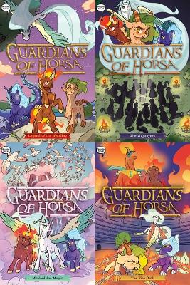 Guardians of Horsa Graphic Novel Collected Set: Legend of the Yearling; The Naysayers; Marked for Magic; The Fire Oath by Roan Black