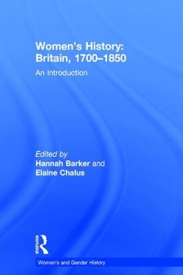 Womens Hist Britain 1700-1850 book