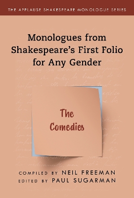Comedies,The: Monologues from Shakespeare’s First Folio for Any Gender book