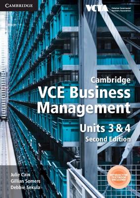 Cambridge VCE Business Management Units 3&4 book
