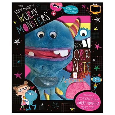 The Very Hungry Worry Monster Plush Box Set by Rosie Greening