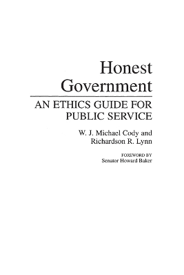 Honest Government by W J Michael Cody