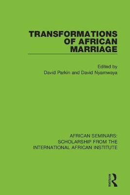 Transformations of African Marriage book