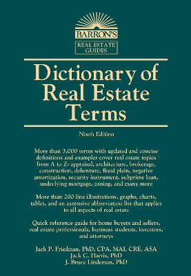Dictionary of Real Estate Terms by Jack P Friedman