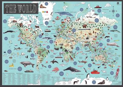 World: Illustrated Map by Tania McCartney