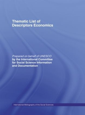 Thematic List of Descriptors book