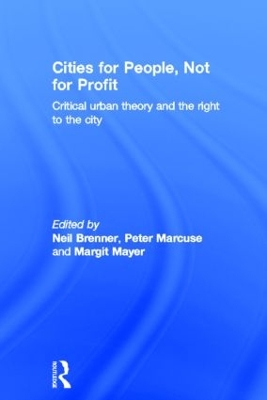 Cities for People, Not for Profit book