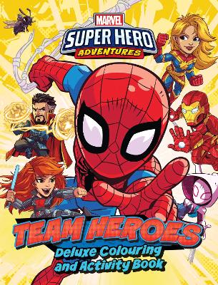 Marvel Superhero Adventures - Team Heroes Deluxe Colouring Book book