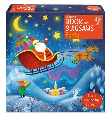 Usborne Book and 3 Jigsaws: Santa by Violeta Dabija