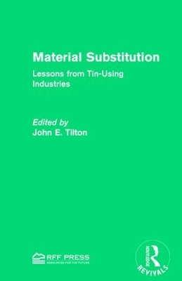 Material Substitution by John E. Tilton