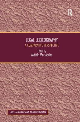 Legal Lexicography by Máirtín Mac Aodha