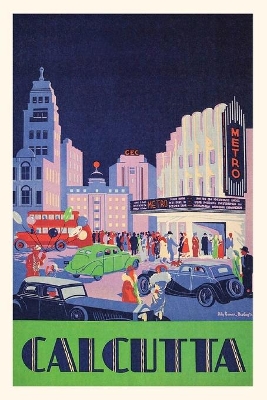 Vintage Journal Calcutta, India Travel Poster book