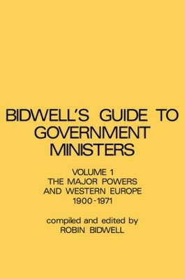 Guide to Government Ministers by R.L. Bidwell