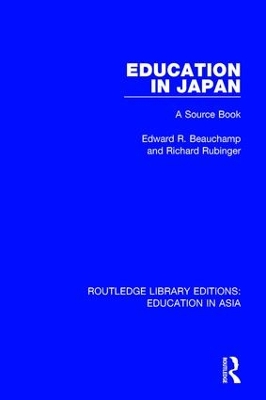 Education in Japan: A Source Book book