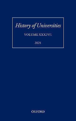 History of Universities: Volume XXXIV/1: A Global History of Research Education: Disciplines, Institutions, and Nations, 1840-1950 book