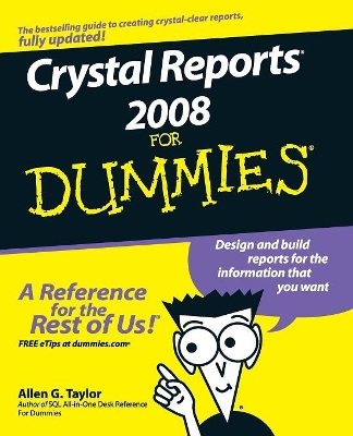 Crystal Reports 2008 for Dummies book