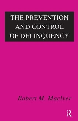 Prevention and Control of Delinquency book