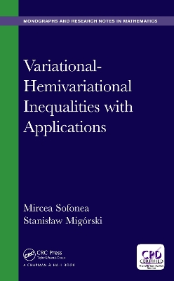 Variational-Hemivariational Inequalities with Applications book