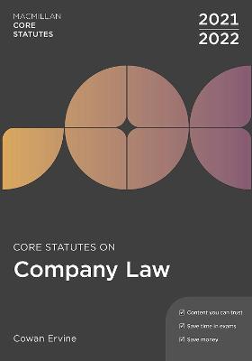 Core Statutes on Company Law 2021-22 book
