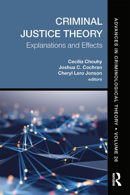 Criminal Justice Theory, Volume 26: Explanations and Effects by Cecilia Chouhy