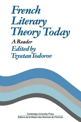 French Literary Theory Today book