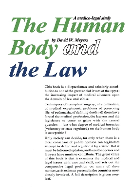 Human Body and the Law by Robert Maynard Hutchins