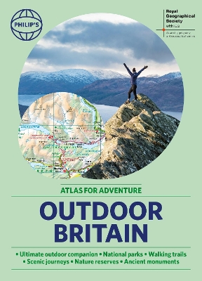 Philip's RGS Outdoor Britain: An Atlas for Adventure: A4 Paperback with handy flaps book