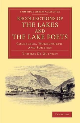 Recollections of the Lakes and the Lake Poets book