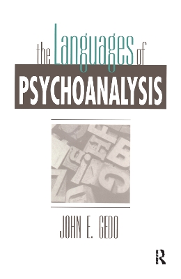 The Languages of Psychoanalysis by John E. Gedo
