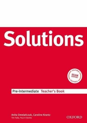 Solutions Pre-Intermediate: Teacher's Book book